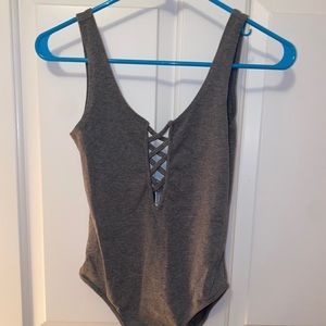 Grey Body Suit